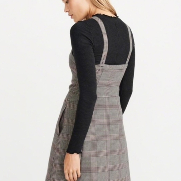 NWOT Abercrombie & Fitch Plaid Zipper Mini Dress - Picture 8 of 9